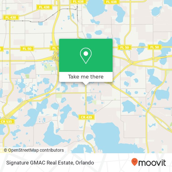 Signature GMAC Real Estate map