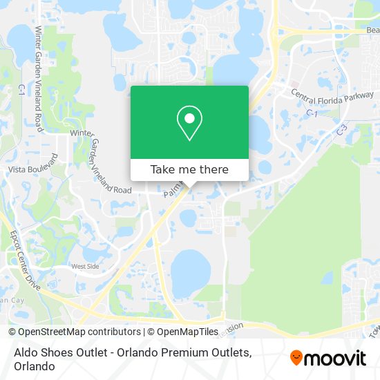 Mapa de Aldo Shoes Outlet - Orlando Premium Outlets