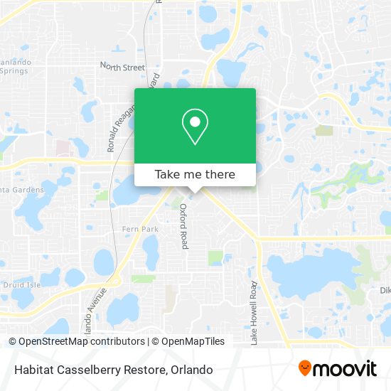 Habitat Casselberry Restore map
