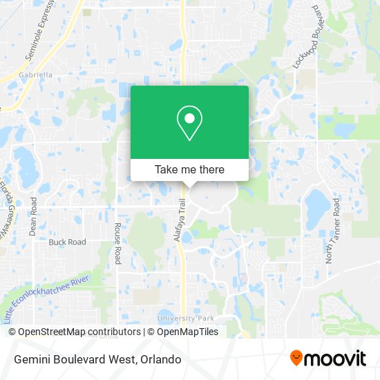Gemini Boulevard West map