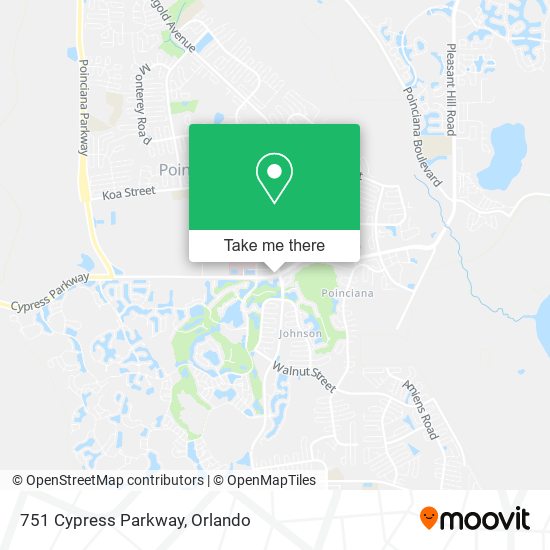 Mapa de 751 Cypress Parkway