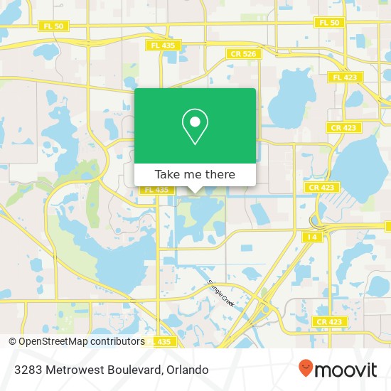3283 Metrowest Boulevard map