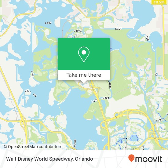 Mapa de Walt Disney World Speedway