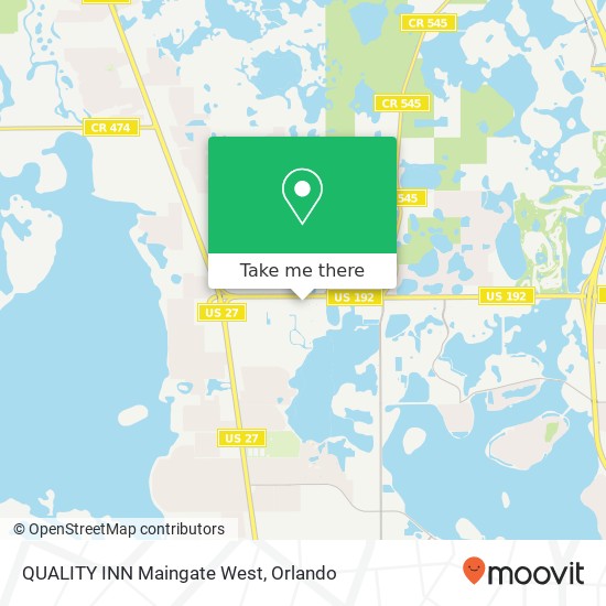 QUALITY INN Maingate West map