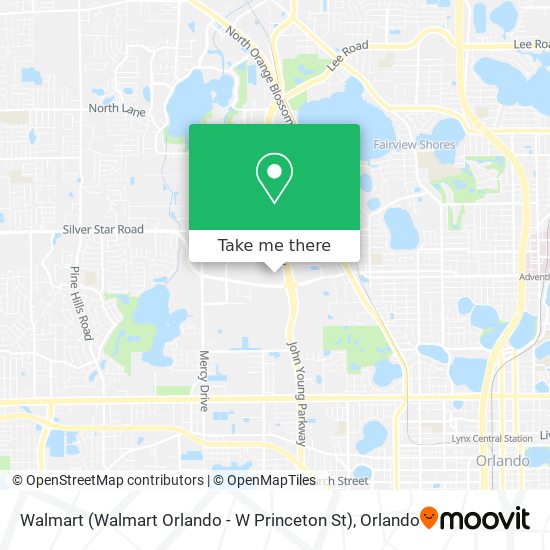 Walmart (Walmart Orlando - W Princeton St) map