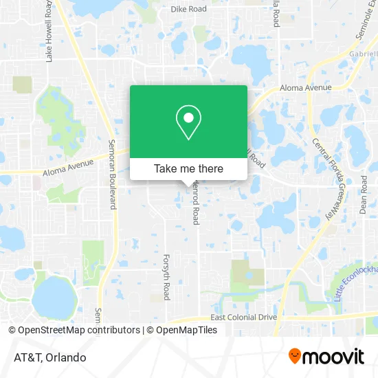 Mapa de AT&T