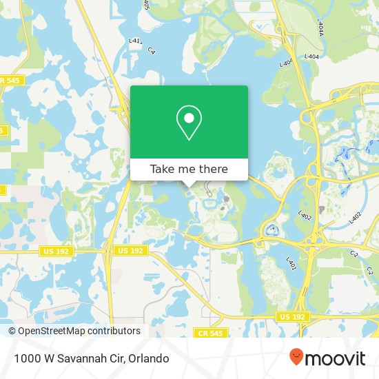 Mapa de 1000 W Savannah Cir