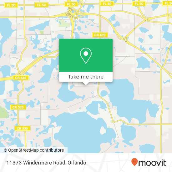 Mapa de 11373 Windermere Road