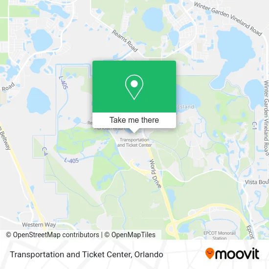 Mapa de Transportation and Ticket Center