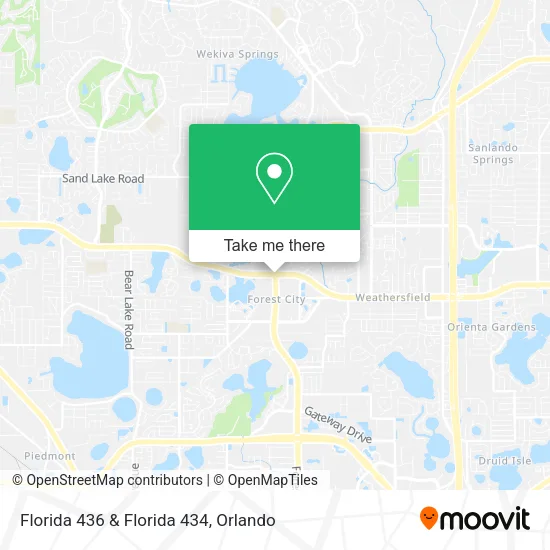 Mapa de Florida 436 & Florida 434