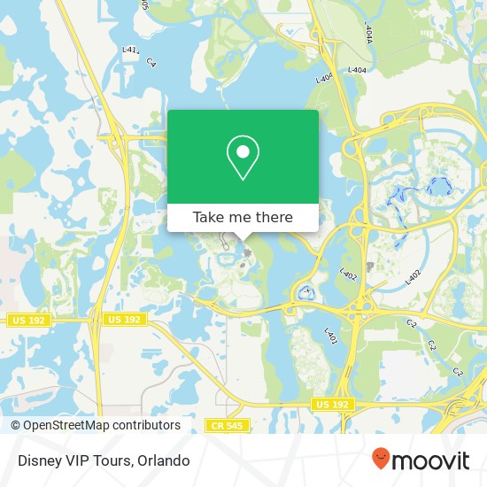 Mapa de Disney VIP Tours