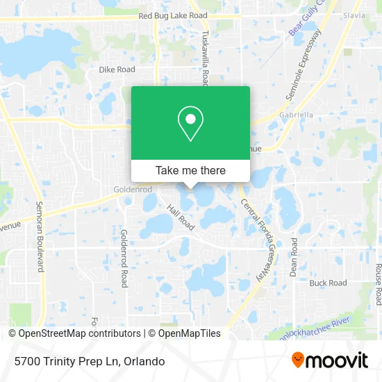 Mapa de 5700 Trinity Prep Ln
