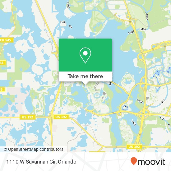 Mapa de 1110 W Savannah Cir
