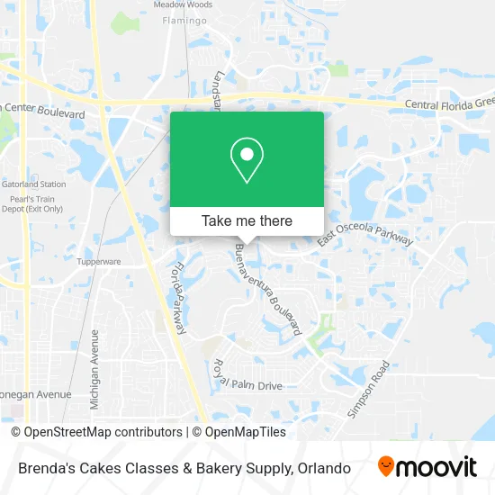 Brenda's Cakes Classes & Bakery Supply map