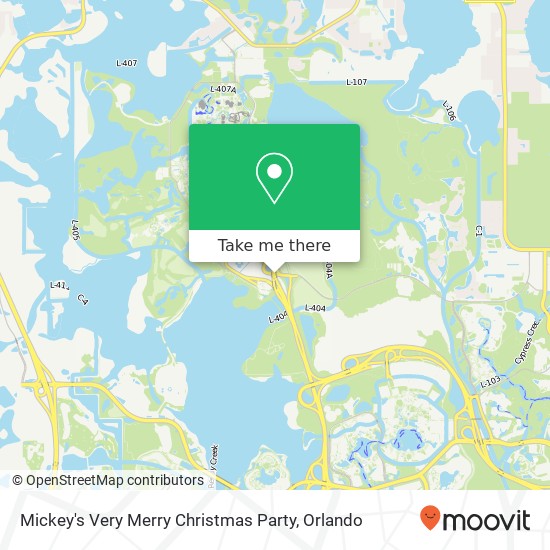 Mickey's Very Merry Christmas Party map