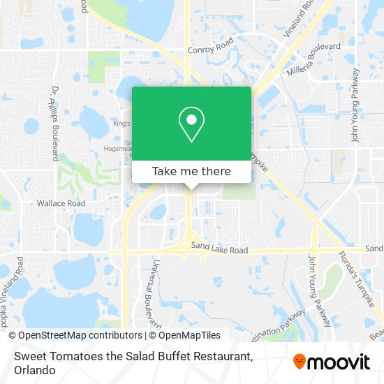 Mapa de Sweet Tomatoes the Salad Buffet Restaurant