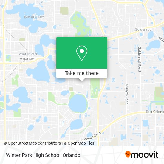 Winter Park High School map