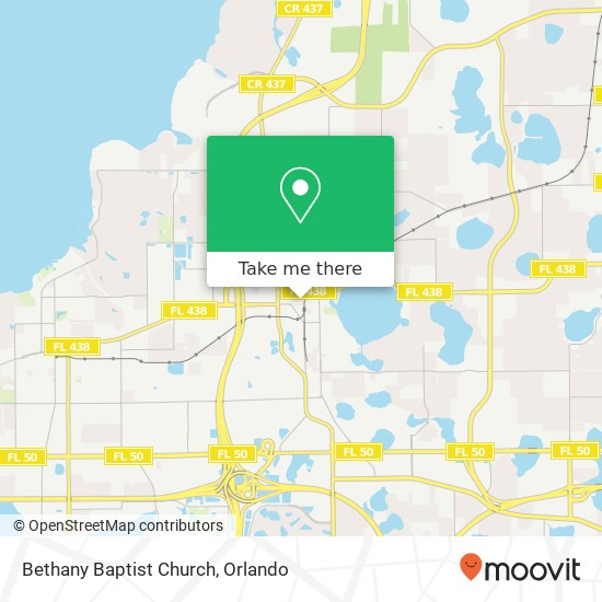 Bethany Baptist Church map