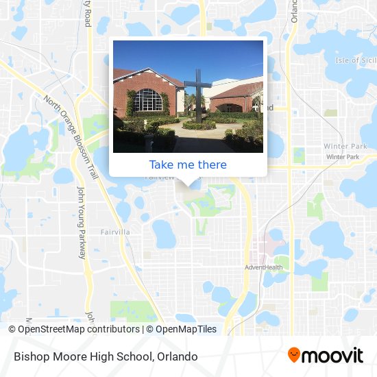 Bishop Moore High School map