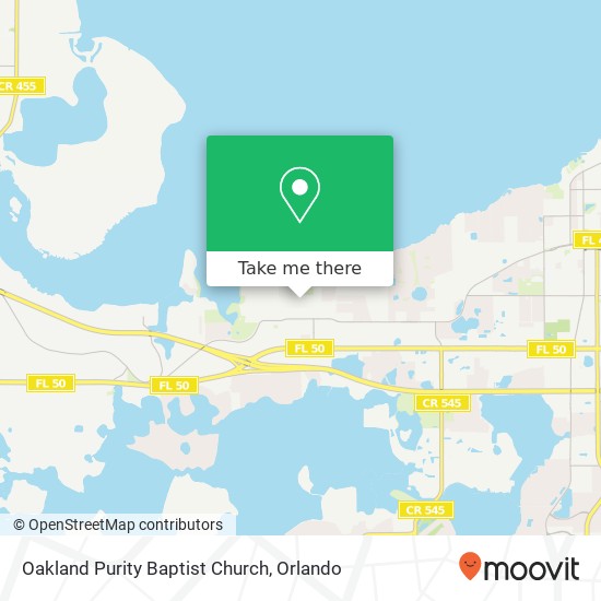 Oakland Purity Baptist Church map