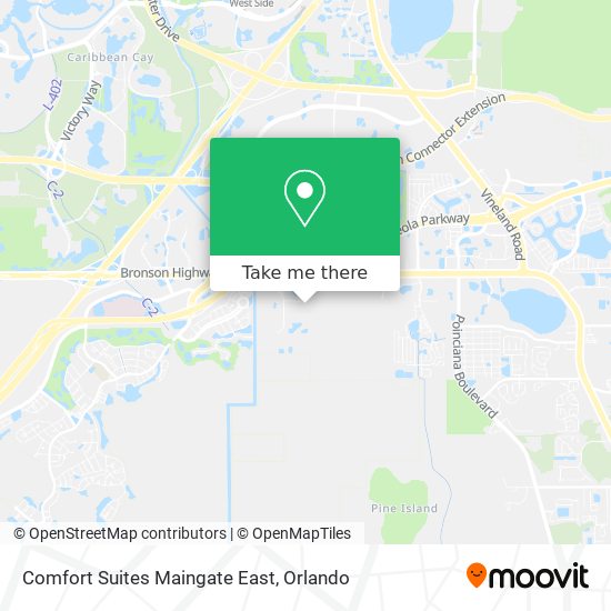 Comfort Suites Maingate East map