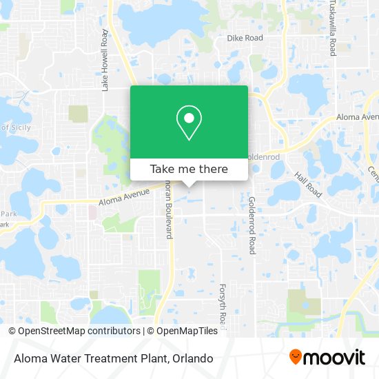 Aloma Water Treatment Plant map
