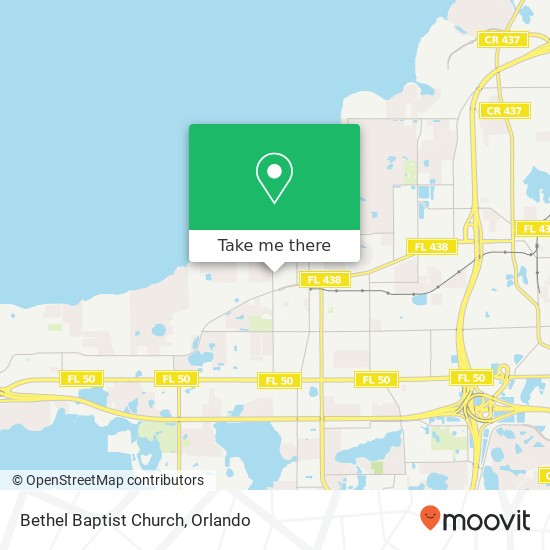 Bethel Baptist Church map