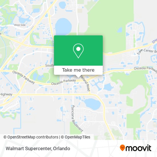 Mapa de Walmart Supercenter