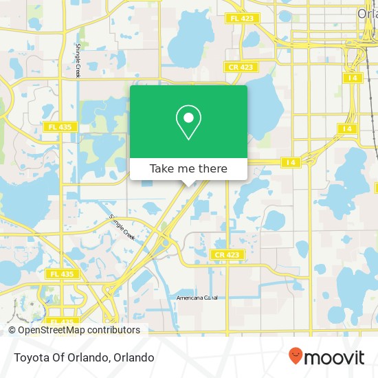 Toyota Of Orlando map