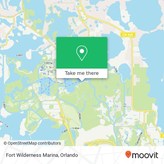 Fort Wilderness Marina map