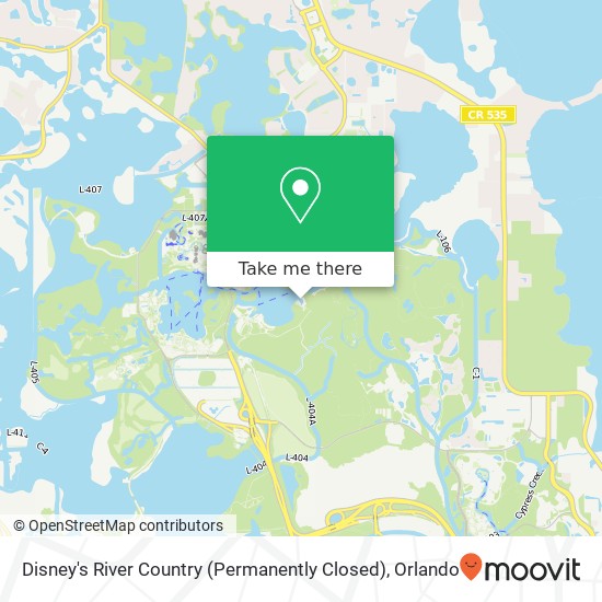 Disney's River Country (Permanently Closed) map