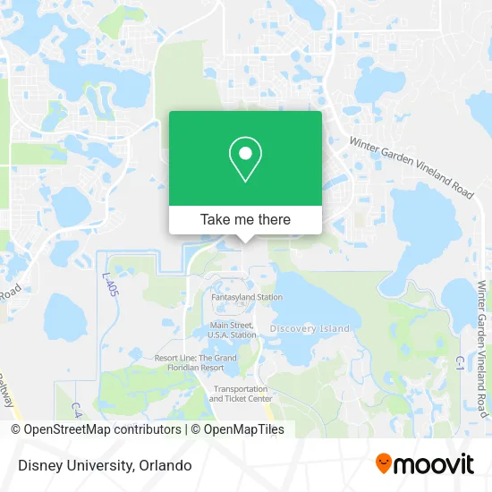 Disney University map