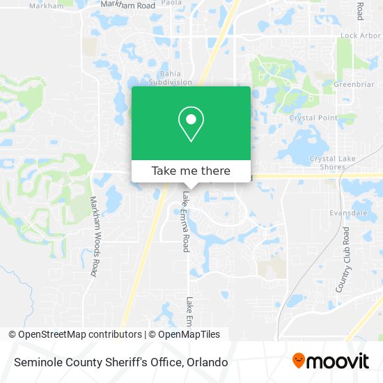 Mapa de Seminole County Sheriff's Office