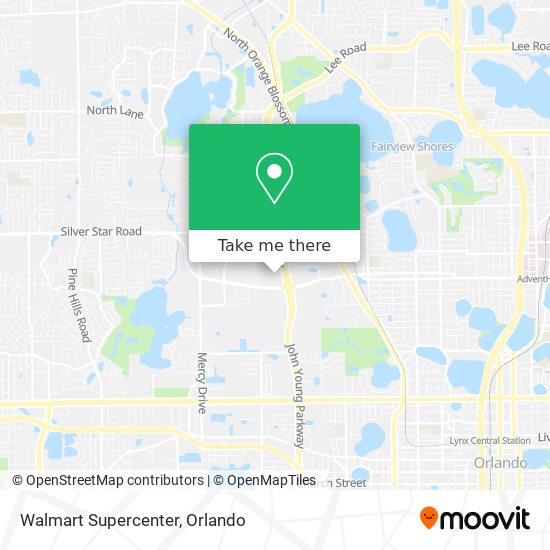 Mapa de Walmart Supercenter