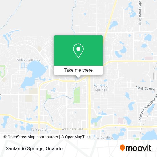 Mapa de Sanlando Springs