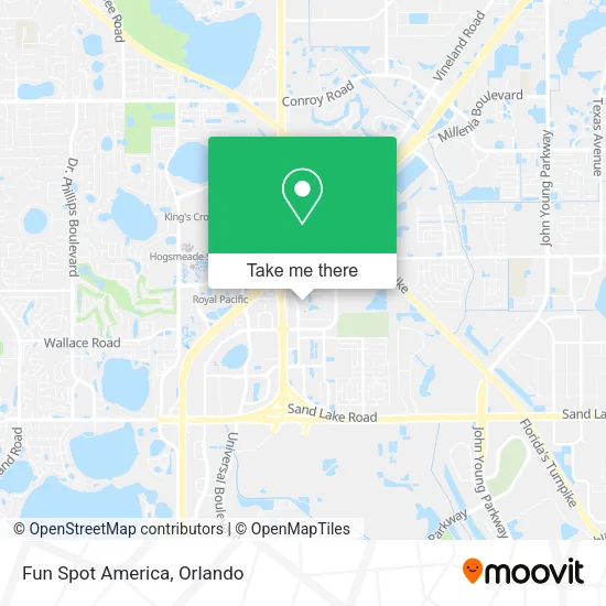 Mapa de Fun Spot America