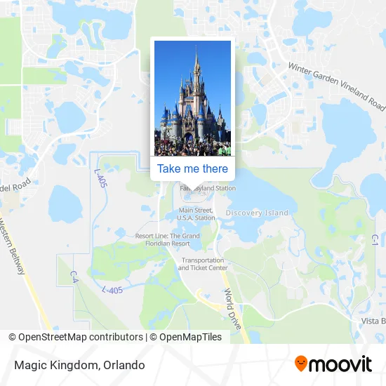 Magic Kingdom map