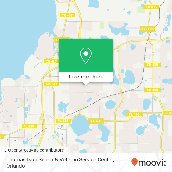 Thomas Ison Senior & Veteran Service Center map