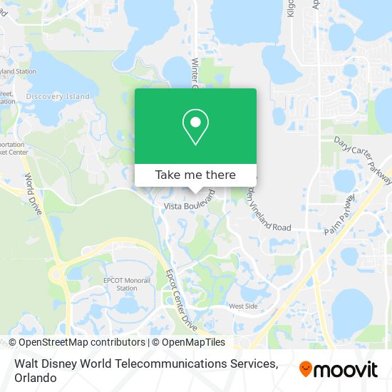 Walt Disney World Telecommunications Services map