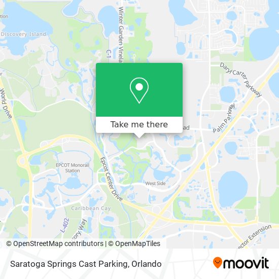Saratoga Springs Cast Parking map