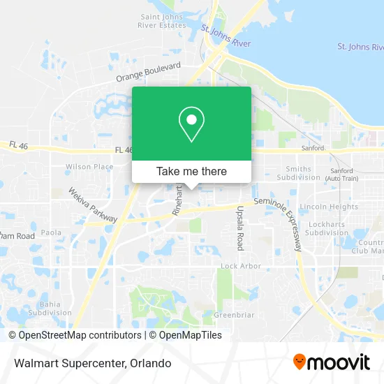 Mapa de Walmart Supercenter