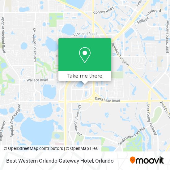 Mapa de Best Western Orlando Gateway Hotel