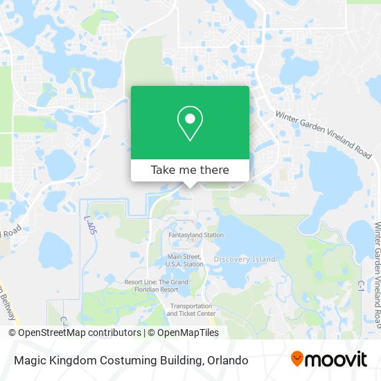 How to get to Magic Kingdom Costuming Building in Bay Lake by Bus?
