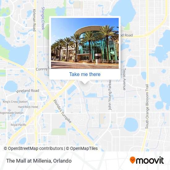 How to get to The Mall at Millenia in Orlando by Bus?