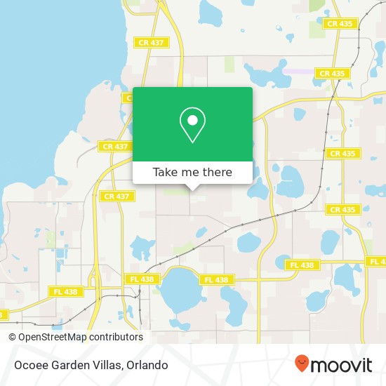 Ocoee Garden Villas map