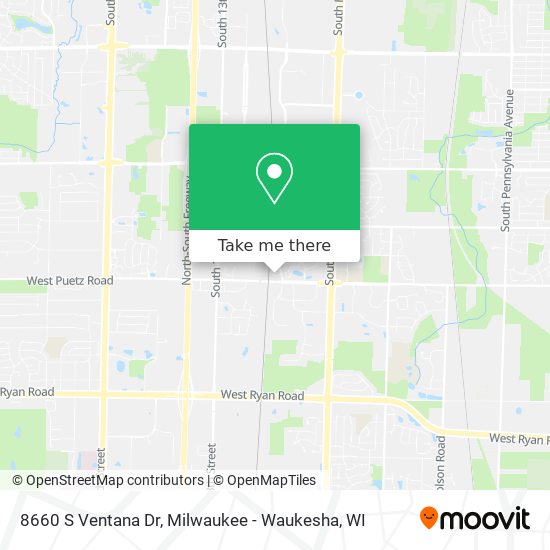 Mapa de 8660 S Ventana Dr