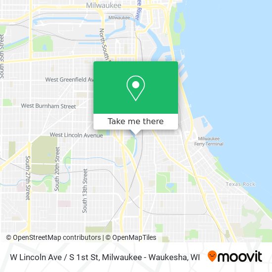 Mapa de W Lincoln Ave / S 1st St
