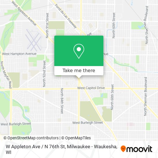 Mapa de W Appleton Ave / N 76th St