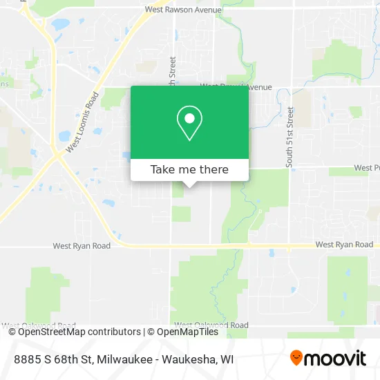 8885 S 68th St map
