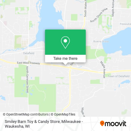 Mapa de Smiley Barn Toy & Candy Store